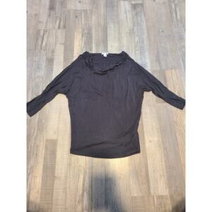 Old navy xs women's grey 3/4 sleeve blouse